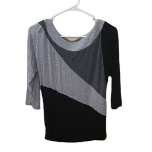 MAURICES Gray and Black blouse
